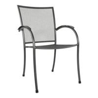 Tuinstoel Nordic Stapelbaar Grijs Stoel Buiten Tuin Lesli Living - thumbnail