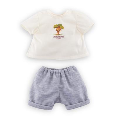 Corolle t-shirt met korte broek kleine ontdekker - 36cm