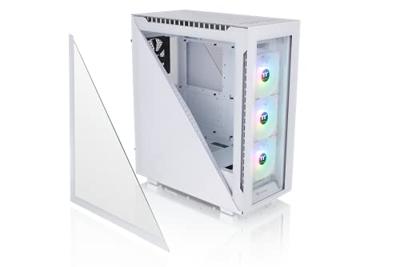 Thermaltake Divider 500 TG Snow ARGB White Midi-tower PC-behuizing Wit 3 voorgeïnstalleerde LED-ventilators, 1 voorgeïnstalleerde ventilator, Zijvenster, Thermaltake Divider 500 TG Snow ARGB White Midi-tower PC-behuizing Wit 3 voorgeïnstalleerde LED-ventilators, 1 voorgeïnstalleerde ventilator, Zijvenster,