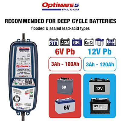 TecMATE acculader "optimate 5 select" optimate 5 charger voltmatic 6v/12v