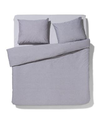 HEMA Dekbedovertrek 240x200/220cm chambray lichtgrijs (lichtgrijs)