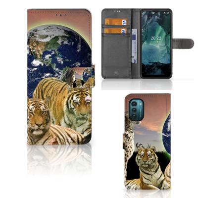 Nokia G11 | G21 | Telefoonhoesje | Met pasjeshouder | Roofdieren