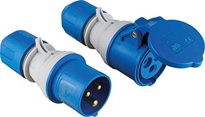 AS Schwabe 61402 Stroom Verlengkabel 16 A Zwart, Blauw 1.5 m H07RN-F 3G 2,5 mm²