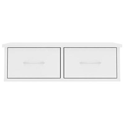 Wandschap met lades 60x26x18,5 cm spaanplaat wit Wandschap met lades 60x26x18,5 cm spaanplaat wit