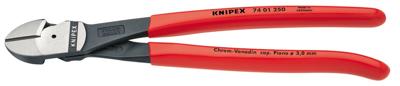 Knipex Kracht-Zijsnijtang | 250 mm Lengte | Kunststof Bekleed | Zwart Geatramenteerd - 74 01 250 SB