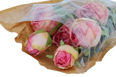 Countryfield Kunstboeket Belle roze H55c