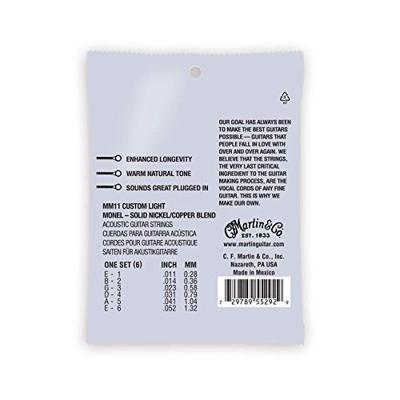 Martin Strings MM11 Retro Custom Light voor akoestische gitaar