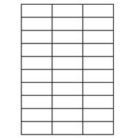 A4 etiketten 70 x 29,7 mm wit 100 vel huismerk - thumbnail