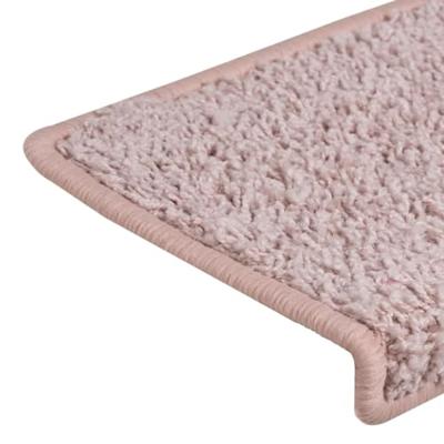 VidaXL Trapmatten 15 st 65x21x4 cm lichtroze met rechthoekige rand VidaXL Trapmatten 15 st 65x21x4 cm lichtroze met rechthoekige rand