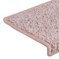 Trapmatten 15 st 65x21x4 cm wit en roze - thumbnail