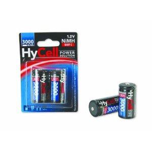 HyCell Oplaadbare batterij batterij baby C type 3000mAh NiMH zonder geheugeneffect 2-pack foto batterij digitale camera speelgoed accu