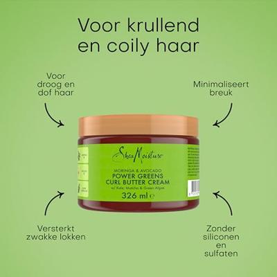Shea Moisture Moringa & Avocado Power Greens Curl Butter Cream - thumbnail