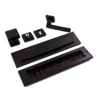 Hardbrass Voordeurset Charley/Zenith compleet linkswijzend SKG3 met kerntrekbeveiliging - puurzwart - thumbnail