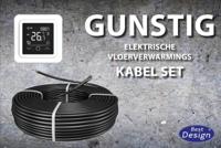 Best-Design "Gunstig" vloerverwarmings kabel set 29,4 mtr 500 Watt - thumbnail