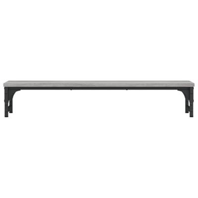 VidaXL Monitorstandaard 85x23x15,5 cm bewerkt hout grijs sonoma eiken