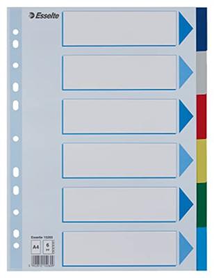 Esselte tabbladen 6 tabs