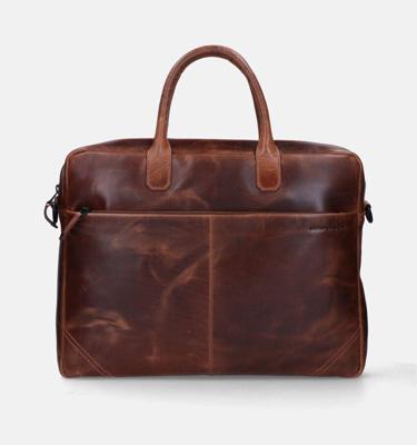 Businesstas Maverick The Original met laptopvak 15,6 inch leer bruin Businesstas Maverick The Original met laptopvak 15,6 inch leer bruin
