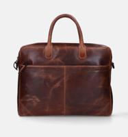 Businesstas Maverick The Original met laptopvak 15,6 inch leer bruin - thumbnail