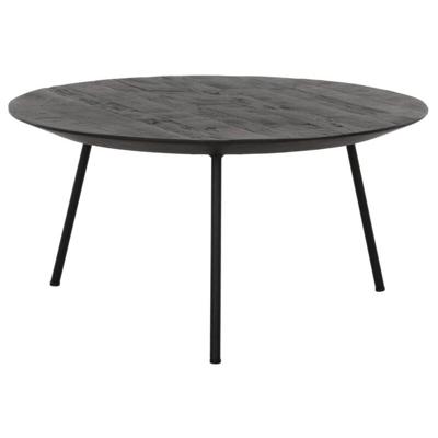 DTP Home Salontafel 'Jupiter' Teakhout, 60cm, kleur Zwart