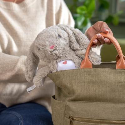 INGENUITY Baby Nachtlampje, Konijn Knuffel, Sylvie Pluche, Reageert op Baby's Huilen, Muzikaal, Lichtgevend, Witte Ruis en Speenclip INGENUITY Baby Nachtlampje, Konijn Knuffel, Sylvie Pluche, Reageert op Baby's Huilen, Muzikaal, Lichtgevend, Witte Ruis en Speenclip