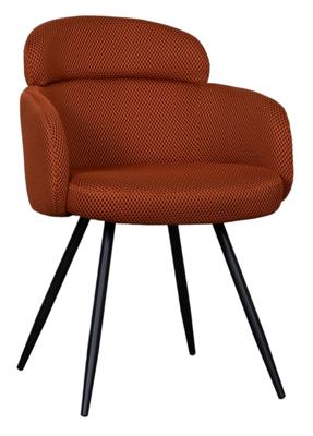 LABEL51 Eetkamerstoel Dinner - Rust - Breathe - Black Frame