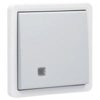 Niko Hydro twee polige schakelaar schroefklemmen grijs - thumbnail