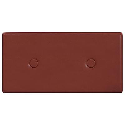 VidaXL Wandpanelen 12 st 0,54 m² 30x15 cm kunstleer wijnrood