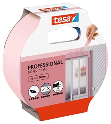 tesa PRECISION SENSITIVE 56261-00000-03 Maskeertape tesa Roze (l x b) 25 m x 38 mm 1 stuk(s)