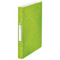 Ringband leitz wow a4 2-rings o-mech 25mm pp groen | 10 stuks - thumbnail