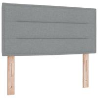 Boxspringbed met matras met matras Lichtgrijs 90 x 190 cm Stof - thumbnail
