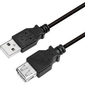 LogiLink CU0011B USB-kabel 3 m USB 2.0 USB A Zwart