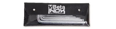 Beta ?6-delig set van haakse zeskant stiftsleutel, vervaardigd uit roestvaststaal, in etui 96BPINOX/B9 - 000961456