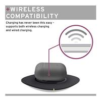 U by UAG [U] DOT Soft-Touch siliconen hoes Apple Airpods 2 (2019) / Apple Airpods 1 (2016) [Wireless Charging compatibel (LED zichtbaar), Lightning-aansluiting afdekking, karabijnhaak] grijs - thumbnail