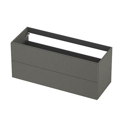 INK - Onderkast 2L Gelakt Gefreesd Tbv Greep - 1200x450x520 Mm - Mat Beton Groen