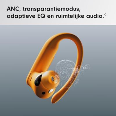 Beats Powerbeats Pro 2, draadloze oortjes met bluetooth, ruisonderdrukking, hartslagmeting, IPX4 en tot 45 uur batterijduur, draadloze oplaadcase. Werkt met Apple en Android - electric orange