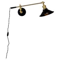 Dutchbone Wandlamp 'Penelope' kleur Zwart - thumbnail
