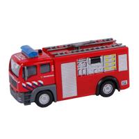 2-play die-cast pull back brandweer nl licht en geluid - thumbnail