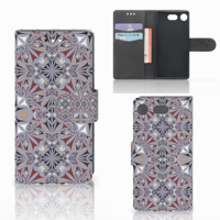 Sony Xperia XZ1 Compact Bookcase Flower Tiles - thumbnail