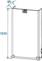 Roadinger Spezial-Kombi-Case 20 HE Mengpaneel flightcase (l x b x h) 615 x 550 x 1135 mm - thumbnail