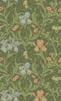 Dutch Wallcoverings Hidden Treasures 2 -Iris Green/Red - Groen/Rood - thumbnail