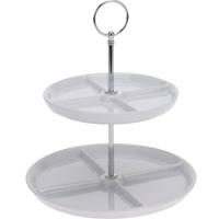 Excellent Houseware Etagere 2Laags Vakverdeling Porselein - thumbnail