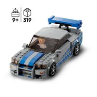 LEGO Speed Champions - 2 Fast 2 Furious Nissan Skyline GT-R (R34) Constructiespeelgoed - thumbnail