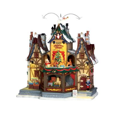 Kerstfiguur Holiday hamlet christmas shoppe with 4.5v adaptor Lemax - Lemax Kerstfiguur Holiday hamlet christmas shoppe with 4.5v adaptor Lemax - Lemax