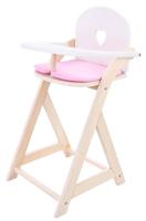 Poppenstoel Roze/Wit - thumbnail