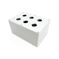 Hammond Electronics 1554PB6B Universele behuizing 240 x 160 x 120 Polycarbonaat Grijs 1 stuk(s) - thumbnail
