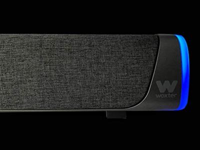 Woxter Big Bass 320 soundbar met 20 W vermogen (RGB-achtergrondverlichting, 3,5 mm, PC/PS4/Xbox/TV/Mobil/Tablet), stroomvoorziening via USB, zwart