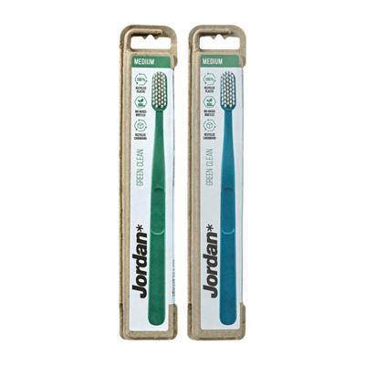 Jordan Tandenborstel green clean medium 1 Stuks