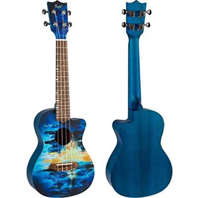 Flight Elise Ecklund City Signature concert ukelele met padded gigbag, boekje en stickers
