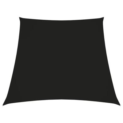 Zonnezeil trapezium 3/5x4 m oxford stof zwart