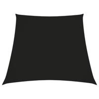 Zonnezeil trapezium 3/5x4 m oxford stof zwart - thumbnail